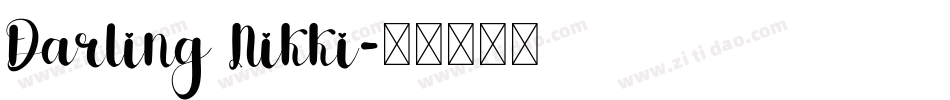 Darling Nikki字体转换